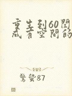 重生到60闫解成有空间的小说封面