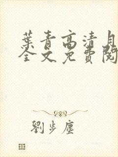 叶青高清月小说全文免费阅读笔趣阁