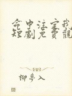 命中注定我怼你短剧免费观看