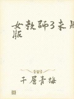 女教师3未删减版封面