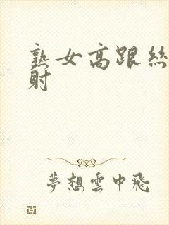 熟女高跟丝袜内射