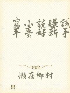 写小说赚钱哪个平台好新手封面