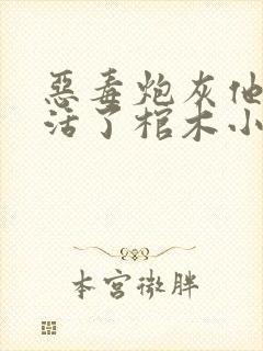 恶毒炮灰他不想活了棺木小说封面