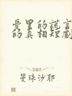 爱里的谎言仇恨的真相短剧合集封面