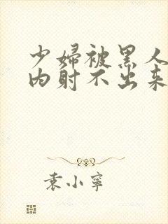 少妇被黑人无套内射不出来封面