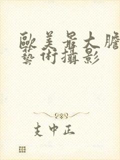 欧美最大胆人体艺术摄影