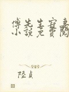 傅先生宠妻无度小说免费阅读