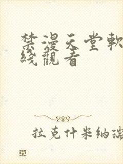 禁漫天堂软件在线观看