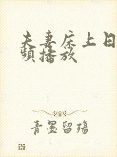 夫妻床上日b视频播放