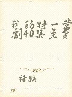 我的特一营电视剧40集免费观看封面