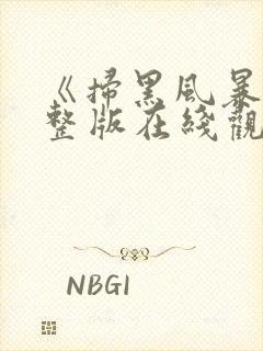 《扫黑风暴》完整版在线观看