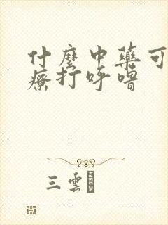 什么中药可以治疗打呼噜