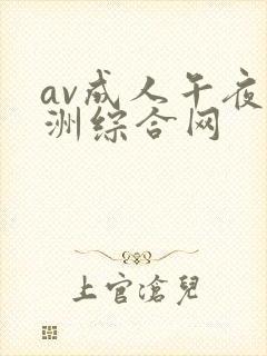 av成人午夜亚洲综合网