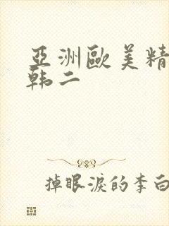 亚洲欧美精品日韩二