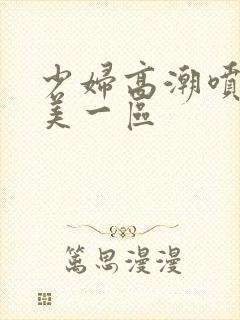 少妇高潮喷水欧美一区