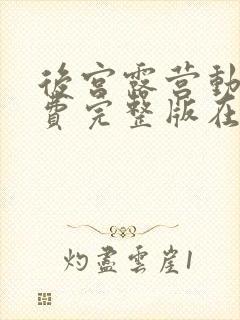 后宫露营动漫免费完整版在线观看