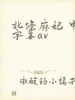 北条麻妃 中文字幕av