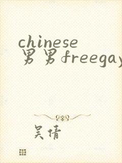 chinese男男freegay网站