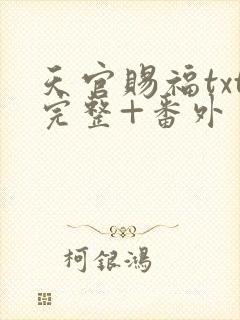 天官赐福txt完整+番外 txt下载