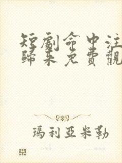 短剧命中注定缘归来免费观看封面