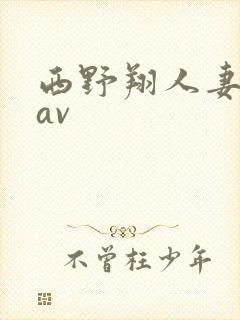 西野翔人妻在线av封面