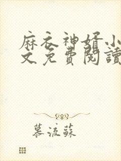 麻衣神婿小说全文免费阅读