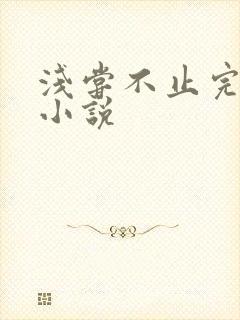 浅尝不止完整版小说