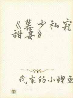 《慕少私宠闪婚甜妻》