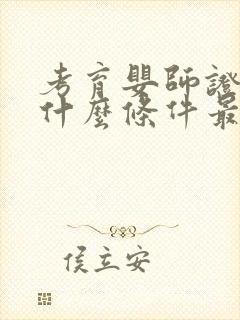 考育婴师证需要什么条件最新封面