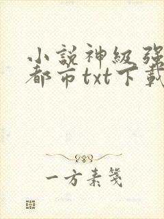 小说神级强者在都市txt下载