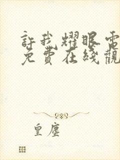 许我耀眼电视剧免费在线观看