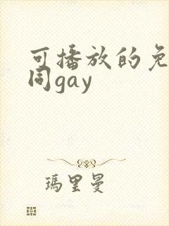 可播放的免费男同gay