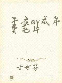 午夜av成年免费毛片