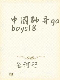 中国帅哥gay boys18