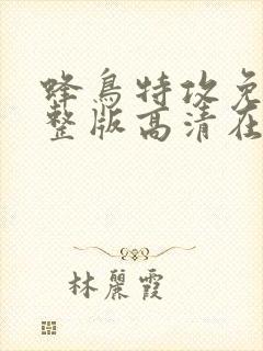 蜂鸟特攻免费完整版高清在线观看封面