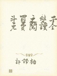 斗罗之双子斗罗免费阅读全文封面