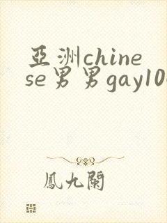 亚洲chinese男男gay1069