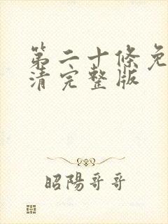 第二十条免费高清完整版