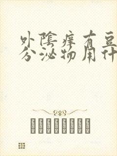 外阴痒有豆腐渣分泌物用什么药封面