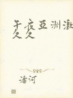 午夜亚洲激情久久久