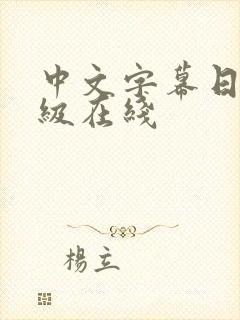 中文字幕日韩一级在线