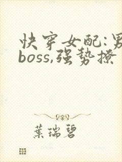 快穿女配:男神boss,强势撩