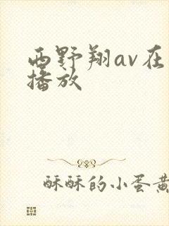 西野翔av在线播放