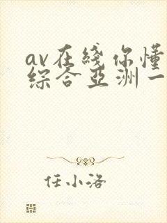 av在线你懂的综合亚洲一区