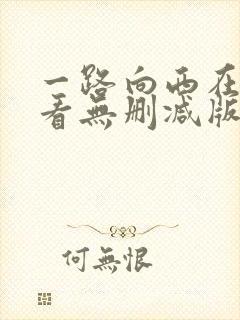 一路向西在线观看无删减版