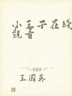 小王子在线免费观看封面