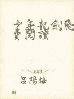 少年龙剑飞 免费阅读