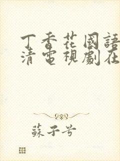 丁香花国语版高清电视剧在线观看