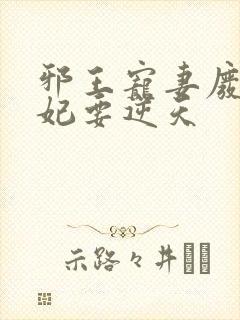 邪王宠妻废柴狂妃要逆天