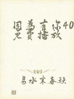 因为有你40集免费播放